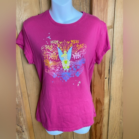 Pink Tinkerbell Kids Tee - Picture 1 of 5